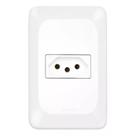 Conjunto Tomada 2P+T Branco pop 10a 250v 4x2 pial legrand LGX030 com placa e suporte