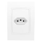 Conjunto Tomada 4x2 10A Horizontal - RVB -1000/29 - RAVENNA