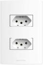 Conjunto Tomada Dupla 10a 4x2 Branca Inova Pro 85057 Alumbra