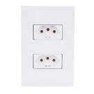 Conjunto Tomada Dupla 20a 4x2 Branca Inova Pro 85058 Alumbra