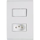 Conjunto Tomada e Interruptor Unipolar Tramontina