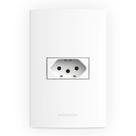 Conjunto Tomada Horizontal 4x2 Branco Inova Pro - Alumbra