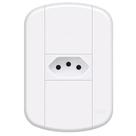 Conjunto Tomada Padrão 2P+T 20A com Capa 4X2 Blanc+ - 11239164 - FAME