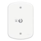 Conjunto Tomada Para Antena De Para Cabo Coaxial De 75 Ohms Blanc - 0144 - Fame C-p Sb 0144 Fame Conjunto Tomada Para Antena De Para Cabo Coaxial De 75 Ohms Blanc - 0144 - Fame C-p Sb 0144 Fame