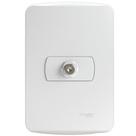 Conjunto Tomada para Antena de TV para Cabo Coaxial 9mm Branco Miluz - S3B64680 - SCHNEIDER