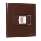 Conjunto Tomada Para Moveis RJ45 CAT5 70x70 DryWall Marrom Sleek Margirius