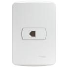 Conjunto Tomada RJ11 2 Fios Branco Miluz - S3B64900 - SCHNEIDER