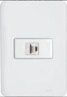 Conjunto tomada tel.rj11 aros embutir (1pç) grupo perlex Conjunto tomada tel.rj11 aros embutir (1pç) grupo perlex