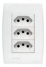 Conjunto Tomada Tripla 10A Soprano Siemens Ilus