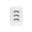 Conjunto Tomada Tripla 10A Soprano Siemens Ilus