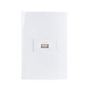 Conjunto Tomada USB Carregador 4x2 Sleek MarGirius Conjunto Tomada USB Carregador 4x2 Sleek MarGirius