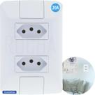 Conjunto Tomadas Duplas 20a Tramontina completa linha Aria Conjunto Tomadas Duplas 20a Tramontina completa linha Aria