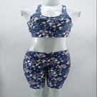 Conjunto Top Bermudas Legging Feminino Estampado Caminhada