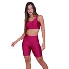 Conjunto Top com Bojo e Bermuda Fitness 3D - c12 CONJUNTO BRUNA