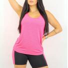 Conjunto Top com Bojo e Short com Bolsos Suplex com Regata