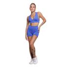 Conjunto Top Com Bojo E Short Suplex Bella Fiore Roupa Para Academia Moda Fitness