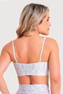 Conjunto Top Conforto Alça Fina Cós Cintura e Calça Legging BRANCA BUZIOS