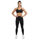 Conjunto Top Costas Nua + Calça Leggings - Yoga Pilates Corrida Treino Academia PRETO