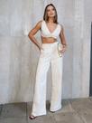 Conjunto Top e Calça em Linho