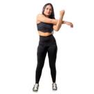 Conjunto Top e Calça Legging Para Academia Corrida Fitness Roupa de Treino Confortável