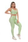 Conjunto Top e Calca Wendy Fitness Empina Bumbum Academia Tamanho:GCor:Verde