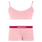 Conjunto Top e Calcinha Boxer Infantil Candypink Zee Rucci