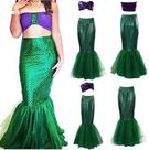 Conjunto Top e Saia Adulto Feminino Fantasia Cosplay Princesa Ariel Sereia Carnaval Halloween Conjunto Top e Saia Adulto Feminino Fantasia Cosplay Princesa Ariel Sereia Carnaval Halloween