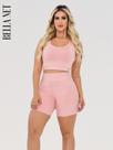 Conjunto top e shorts bermuda Basic Premium suplex academia fitness