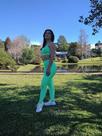 Conjunto Top + Legging Tam M, Verde Drinks.