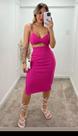 Conjunto top + saia