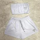 Conjunto Top + Short Suplex Gringas Model Sem Bojo