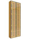 Conjunto Torre Cristaleira 2 Portas Reflecta Com Led Matiz
