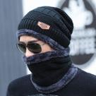 Conjunto Touca Forrada + Cachecol Unissex Para Inverno