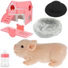 Conjunto Toy Eummy Silicone Pig Mini Baby Animals Pig com acessórios