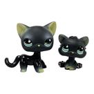 Conjunto Toy Pet Shop Flocked Cat Collie Great Dane Cocker Spaniel Conjunto Toy Pet Shop Flocked Cat Collie Great Dane Cocker Spaniel