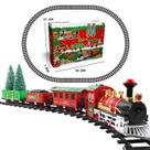 Conjunto Toy Train elétrico de Natal com bateria para presente infantil