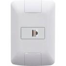 Conjunto Tramontina Aria 4X2 Branco Com Placa (1 Tomada Rj45) 57241/022
