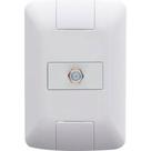Conjunto Tramontina Aria 4X2 Branco Com Placa (1 Tomada Tv) 57241/017