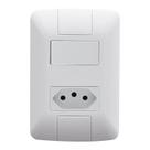 Conjunto Tramontina Aria Interruptor Simples e Tomada 20A 57241/044 Branco Conjunto Tramontina Aria Interruptor Simples e Tomada 20A 57241/044 Branco