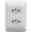 Conjunto Tramontina Branco Com Placa Aria 2 Tomadas 2P+T. 20A. - 57241066