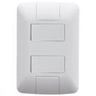Conjunto Tramontina Com Placa Aria 2 Simples - 57241/040 Conjunto Tramontina Com Placa Aria 2 Simples - 57241/040