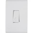 Conjunto Tramontina Liz 4X2 Branco Com Placa (1 Campainha)