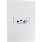 Conjunto Tramontina Liz 4X2 Branco Com Placa (1 Tomada 20A)