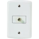 Conjunto Tramontina Lux 4X2 Branco Com Placa (1 Tomada Tv)