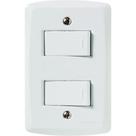 Conjunto Tramontina Lux 4X2 Branco Com Placa (2 Paralelos)