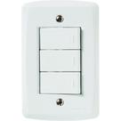 Conjunto Tramontina Lux 4X2 Branco Com Placa (3 Simples)