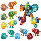 Conjunto transformado de robôs de dinossauro STEM 6 em 1 Toy KaxineU