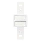 Conjunto transmobil s/p branco - 2 interruptor simples