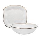 Conjunto Travessa E Saladeira Ryo Maresia Porcelana Oxford Baixelas 2 Peças