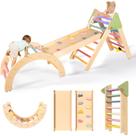 Conjunto triangular de brinquedos de escalada aiwo Pikler 7 em 1 para crianças pequenas Conjunto triangular de brinquedos de escalada aiwo Pikler 7 em 1 para crianças pequenas